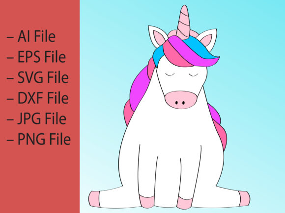 Download Cute Unicorn Vector Illustration - Cute Collection