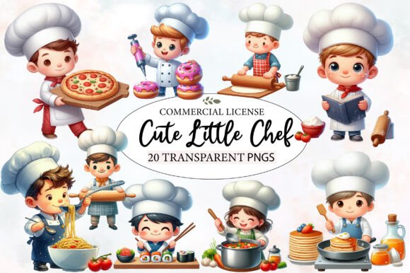 Download Cute Little Chef Clipart Cooking - Cute Collection