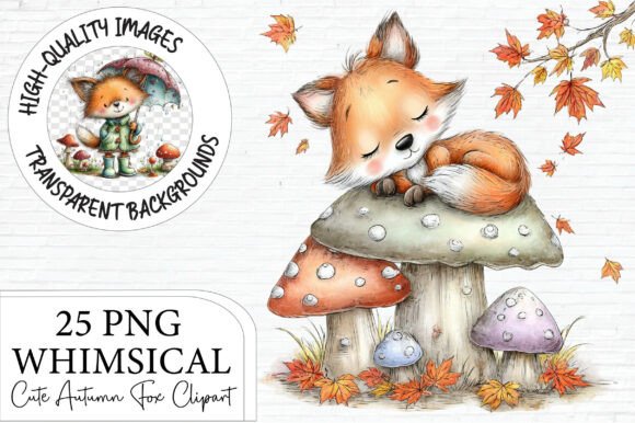 Download Cute Autumn Fox Clipart - Cute Collection