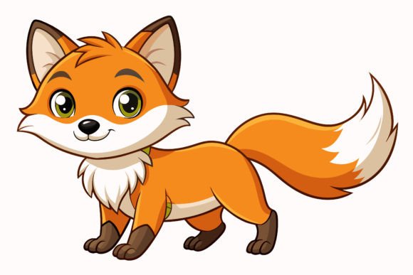 Download Cute-baby-fox Vector Illustration - Cute Collection