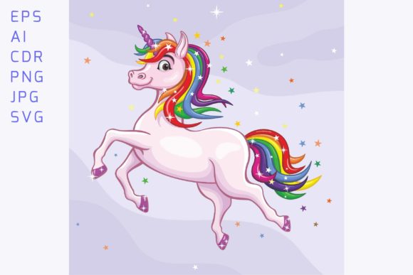 Download Colorful Unicorn Vector Illustration - Colorful Collection