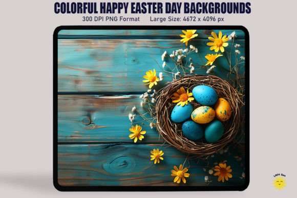 Download Colorful Happy Easter Day Background - Colorful Collection