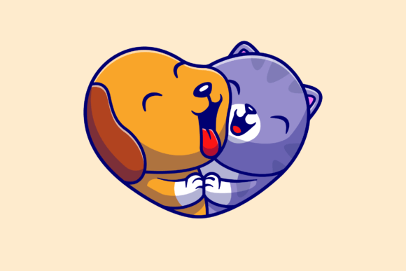 Download Cute Dog and Cute Cat Cartoon - Cute Collection