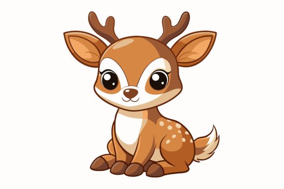 Download Cute-baby-deer Vector Illustration - Cute Collection