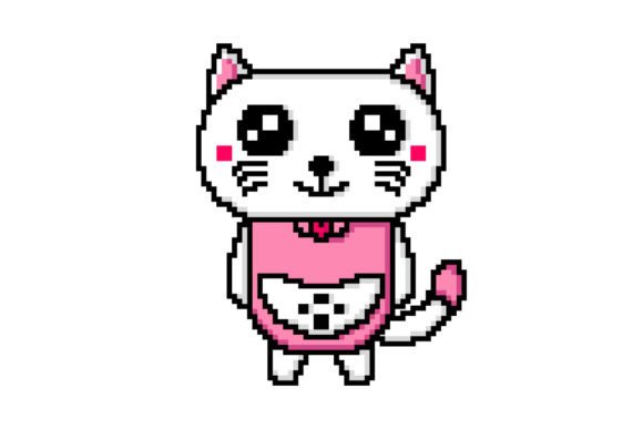 Download Cute Pixel Art Cat Illustration Design - Cute Collection