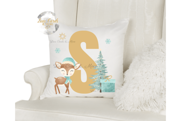 Download Cute Deer Christmas Alphabet Clipart - Cute Collection