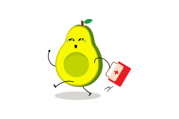 Download Kawaii Fruit Cute Avocado Illustration - Cute Collection