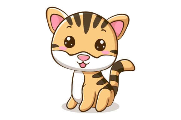 Download Vector Cute Cat Cartoon Character - Cute Collection