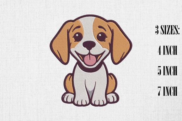 Download Cute Kawaii Beagle Dog Embroidery Design - Cute Collection