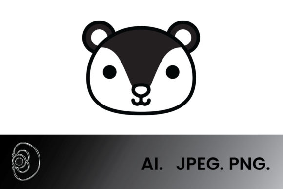 Download Black and White Cute Fox Vector - Cute Collection