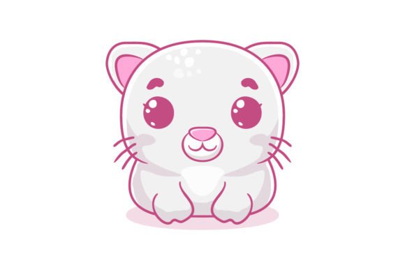 Download Vector Cute Baby Cat Cartoon Character - Cute Collection