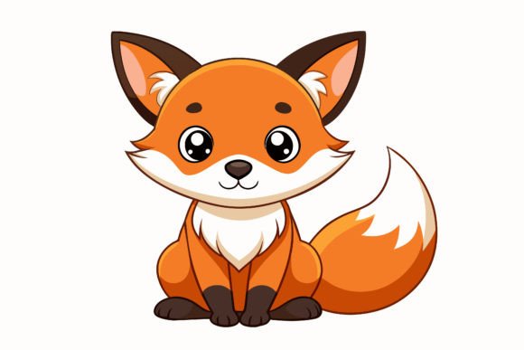Download Cute-baby-fox Vector Illustration - Cute Collection