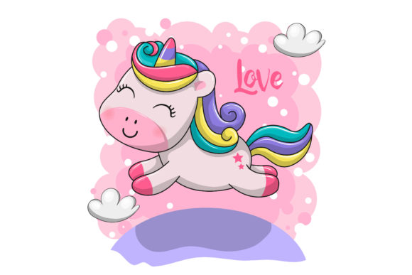 Download Cute Baby Unicorn Illustration - Cute Collection