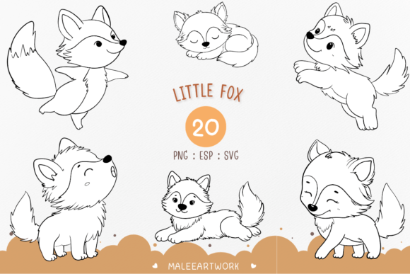 Download Little Fox Clipart, Cute Baby Fox - Cute Collection