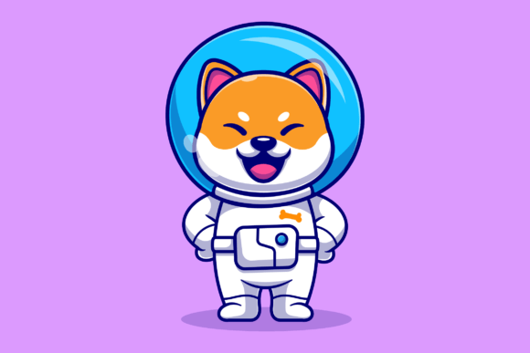 Download Cute Shiba Inu Dog Astronaut Standing - Cute Collection