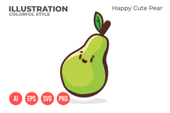 Download Happy Cute Avocado - Illustration - Cute Collection