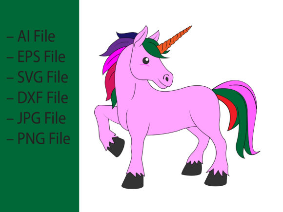 Download Cute and Pretty Unicorn Vector - Cute Collection