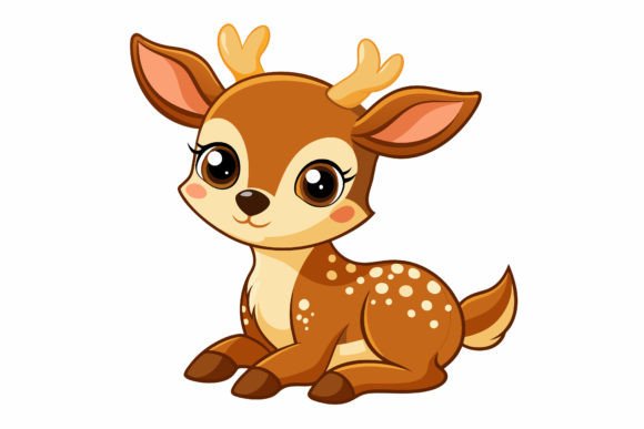 Download Cute-baby-deer Vector Illustration - Cute Collection