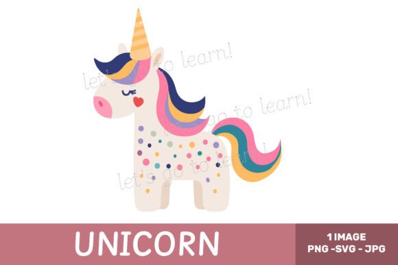 Download Cute Unicorn Illustration Svg Clipart - Cute Collection