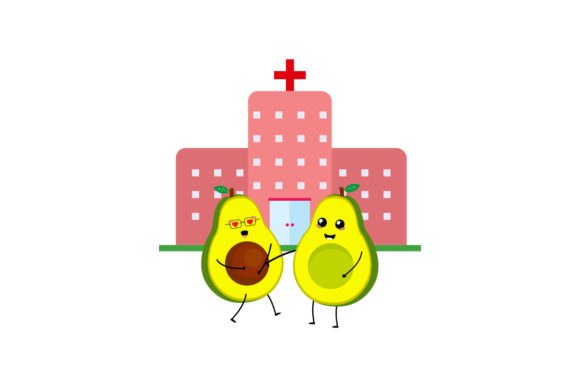 Download Kawaii Fruit Cute Avocado Illustration - Cute Collection